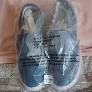 Denim Blue Slip-On Shoes